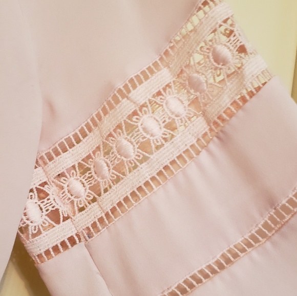 Loft Baby Pink Blouse with Poet Sleeves - Picture 4 of 7